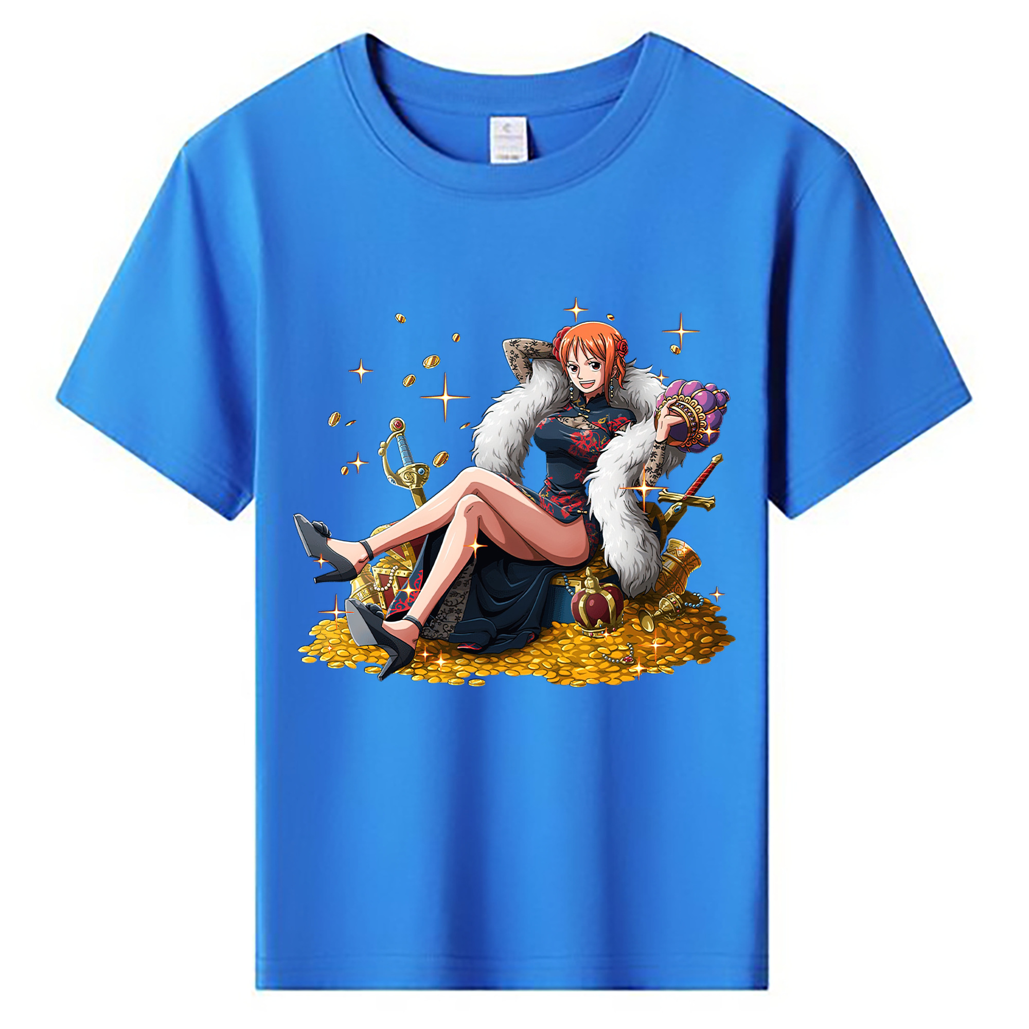 ワンピース ナミ ONE PIECE Nami 綿100％キッズTシャツ（フロントプリント）